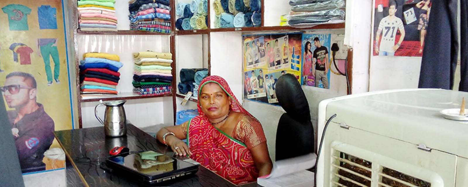 Saroj Devi in her Shop